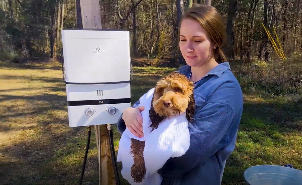 Eccotemp portable water heater demo video preview