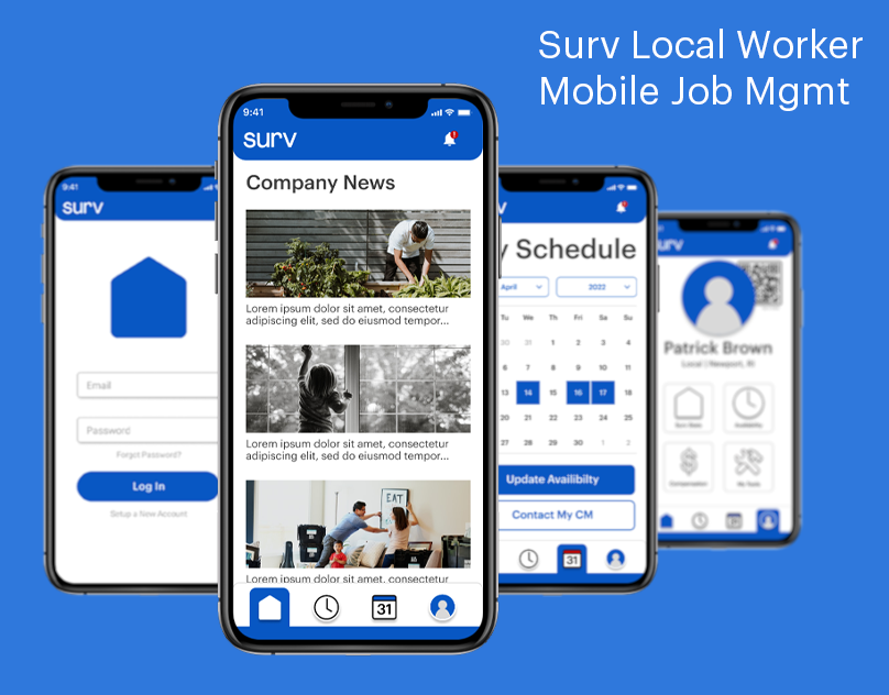 Surv mobile app mockup preview